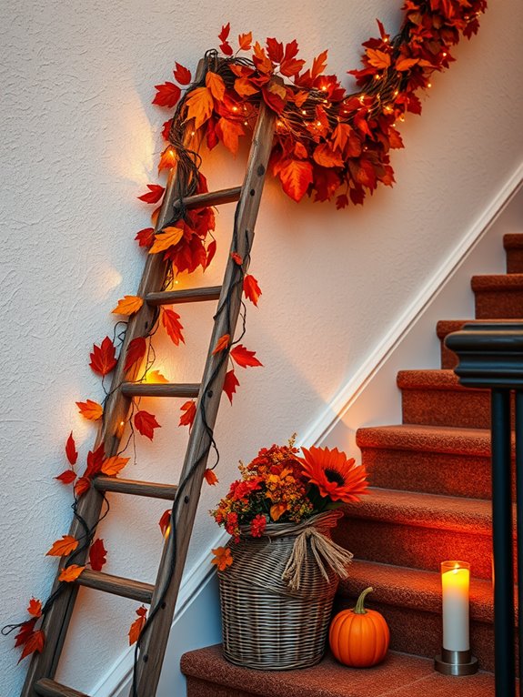 seasonal accents with ladders
