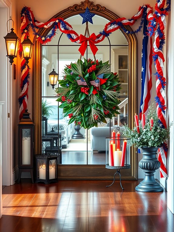 seasonal celebration mirror decor