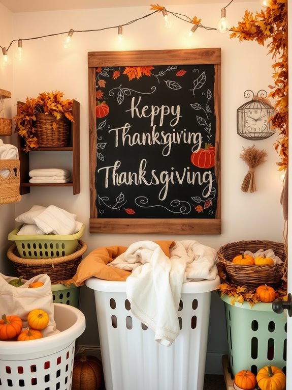 seasonal chalkboard message art