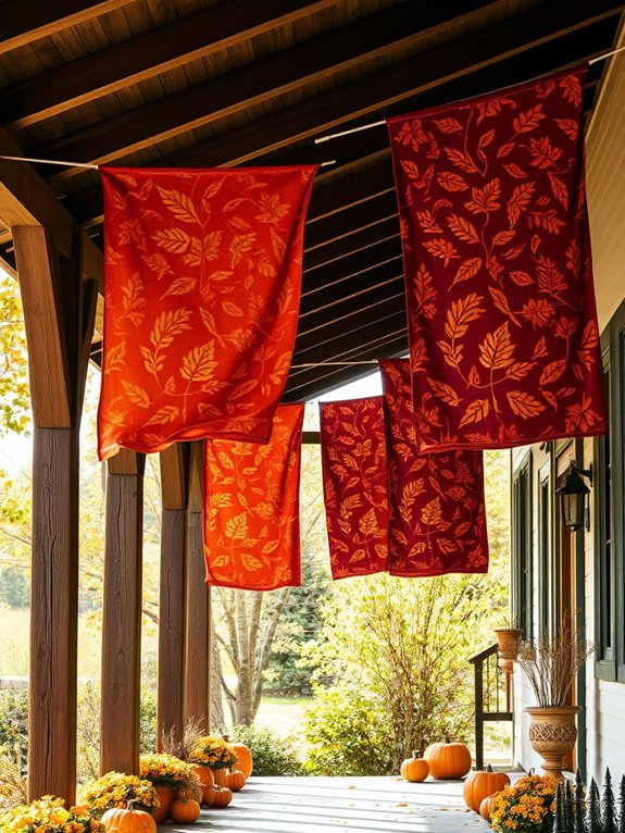 seasonal decorative fabric banners