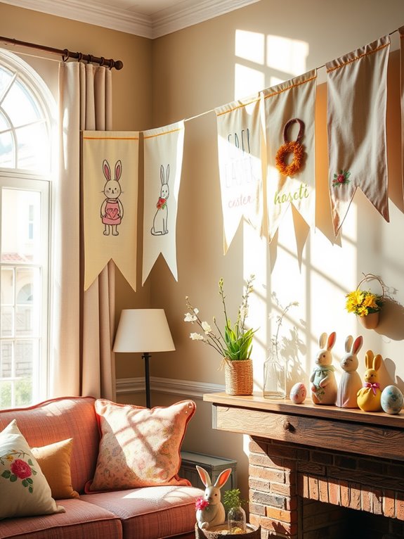 seasonal decorative fabric banners
