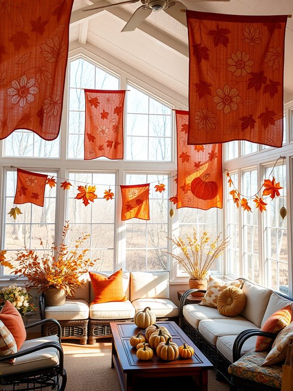 seasonal decorative fabric banners