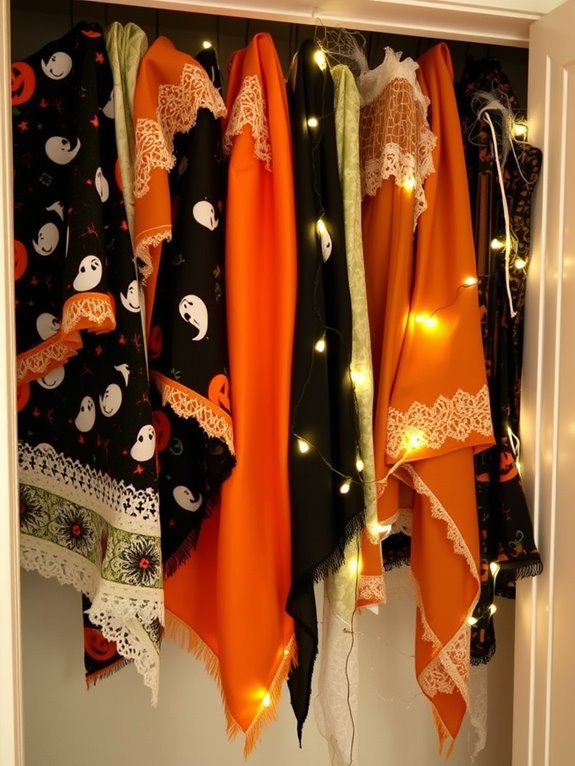 seasonal decorative fabric displays
