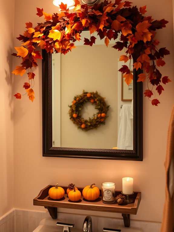 seasonal decorative mirror accents