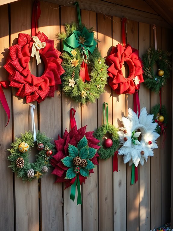 seasonal decorative wreaths collection