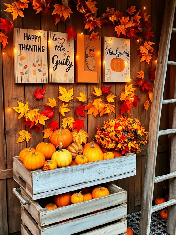 seasonal inspirational quote displays