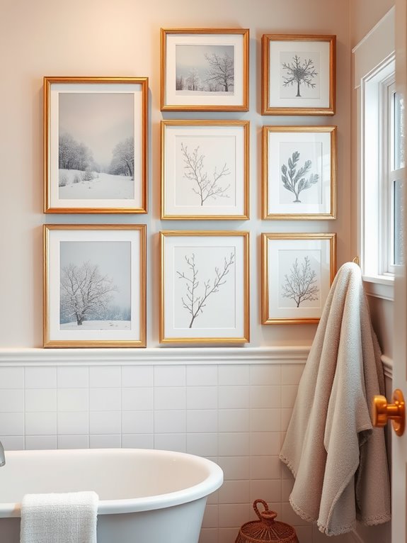 seasonal prints gallery wall