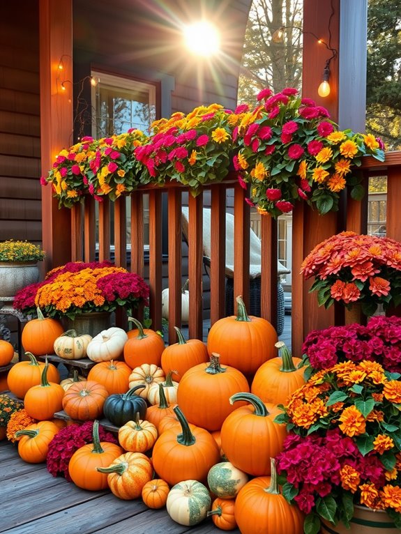 seasonal pumpkin gourd decor