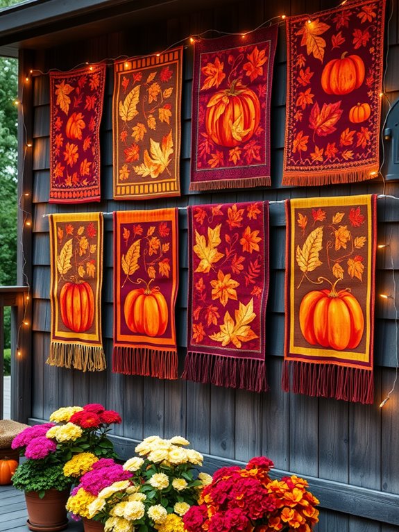 seasonal textured fabric decor