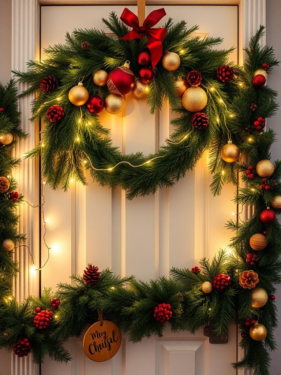 seasonal wreaths for welcoming