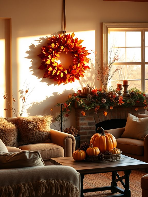 seasonal wreaths from nature