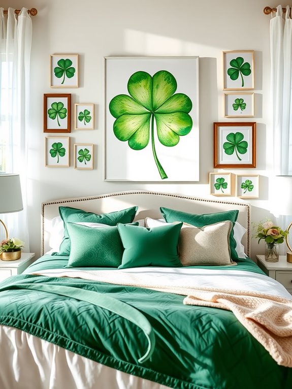shamrock themed decorative wall art