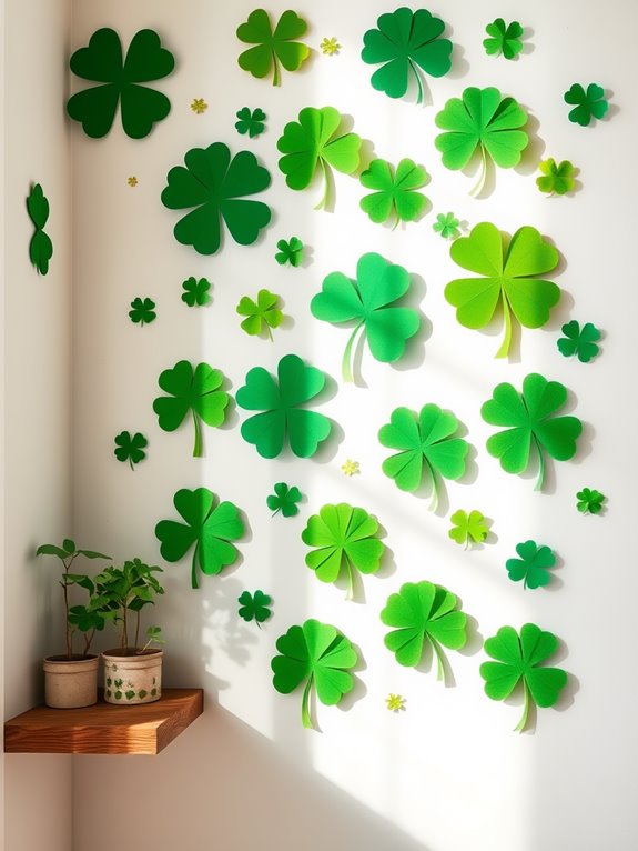 shamrock themed wall decor