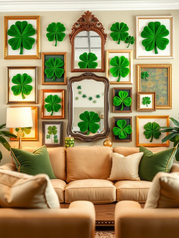 shamrock themed wall decor ideas