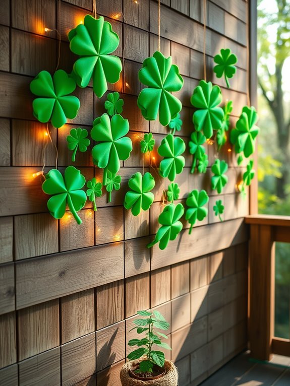 shamrock themed wall decoration project