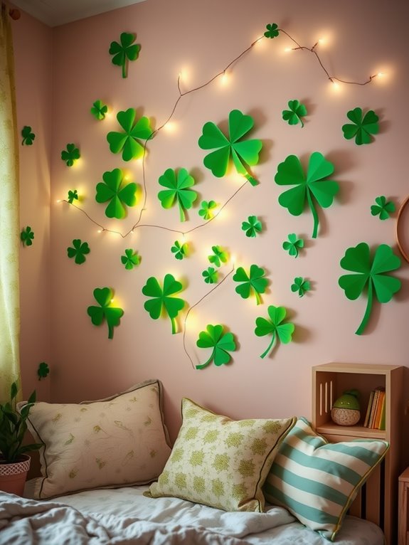 shamrock themed wall decoration project
