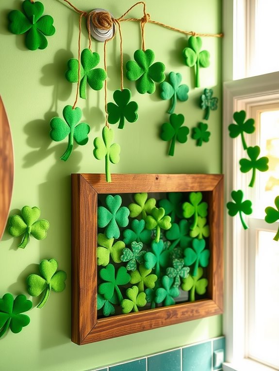 shamrock themed wall decorations project