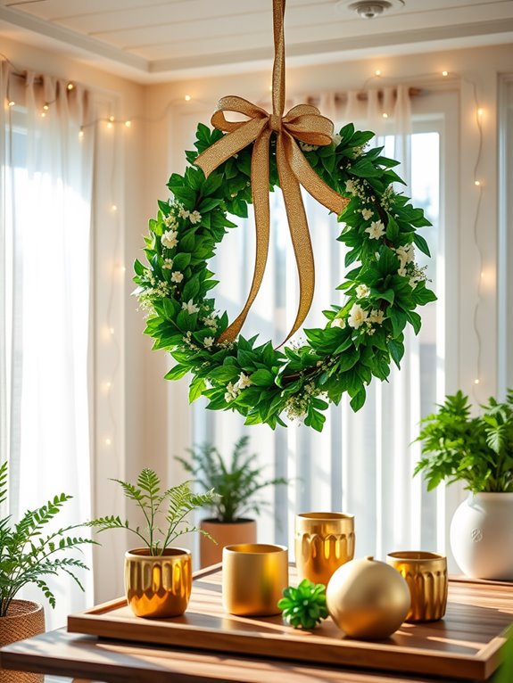 shamrock wreath decoration project