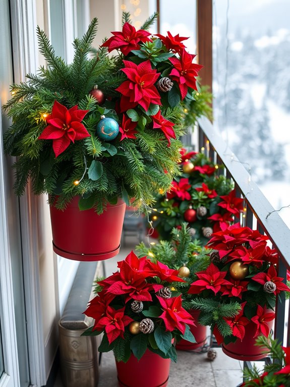 showcase holiday potted plants