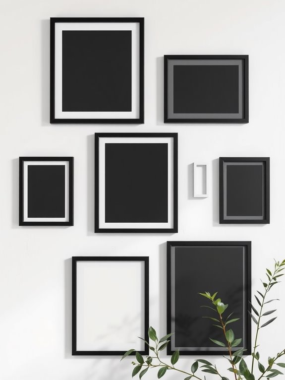 simple monochrome wall decor