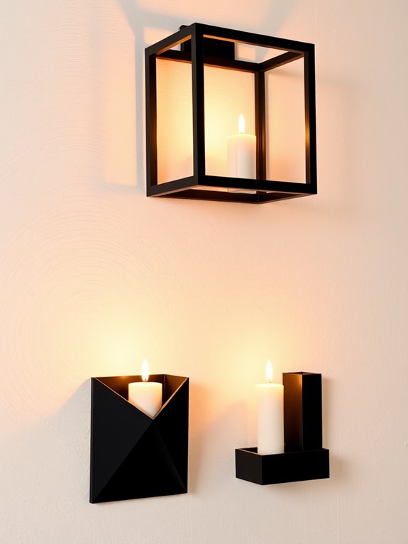 sleek contemporary candle holder