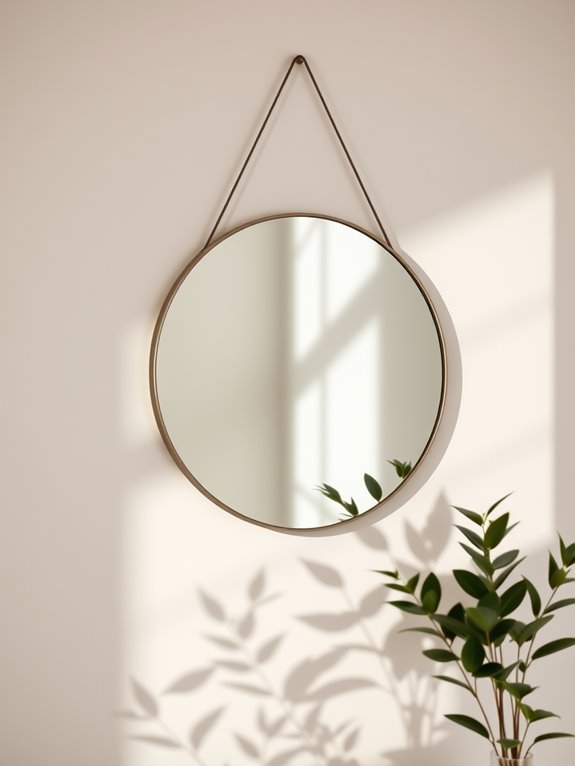 sleek contemporary circular reflection
