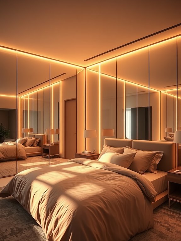 soft ambient glow mirrors