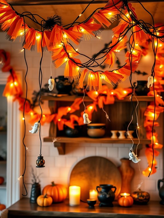 spooky decorative garland strings