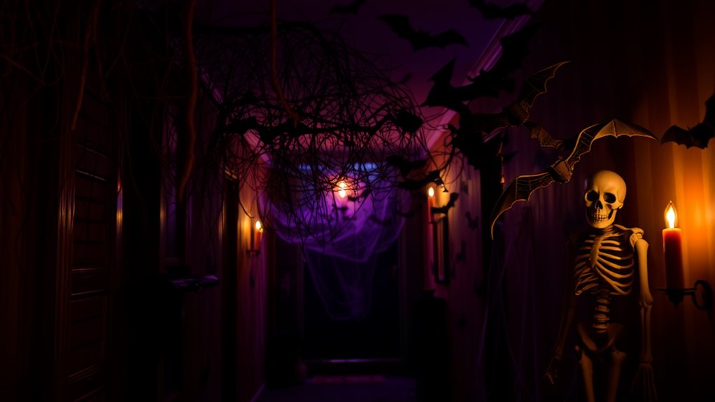 spooky halloween hallway decorations