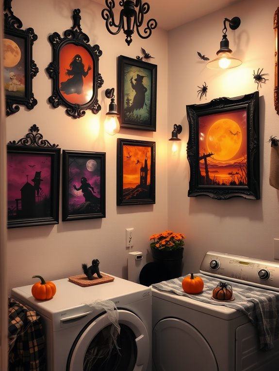 spooky holiday artwork display