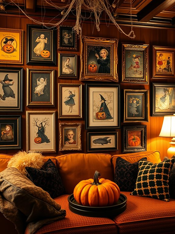spooky retro halloween artwork