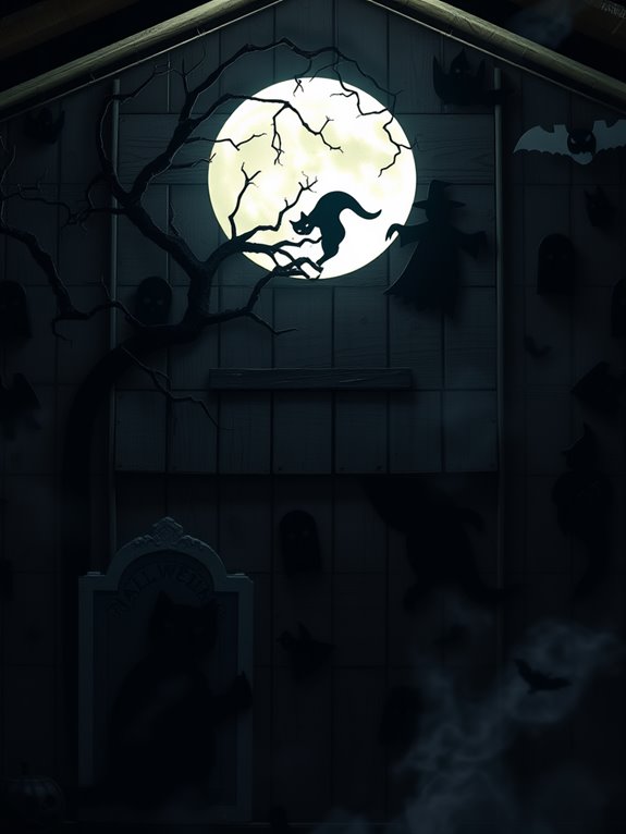 spooky shadowy figure decorations