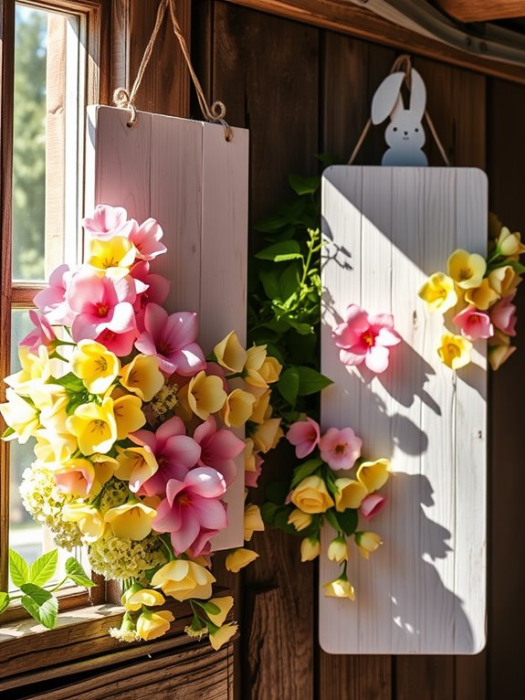 spring themed floral decorations
