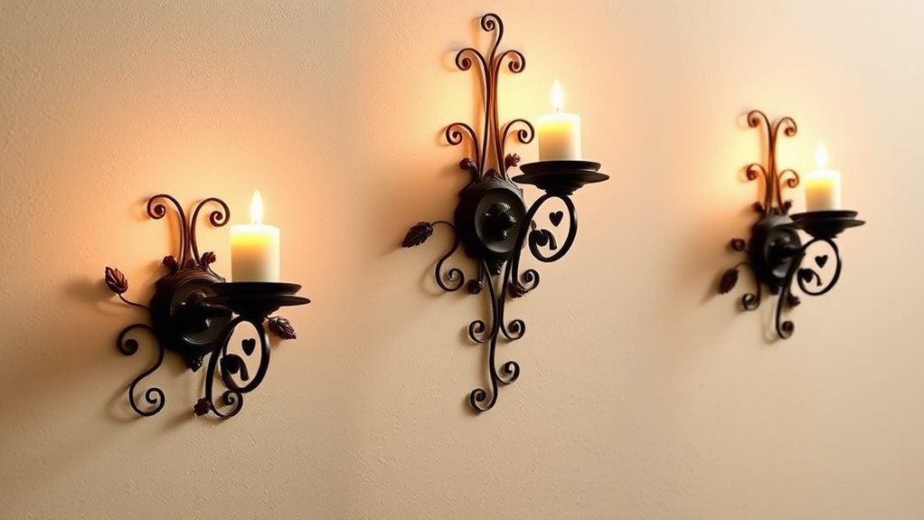 stunning wall candle holders