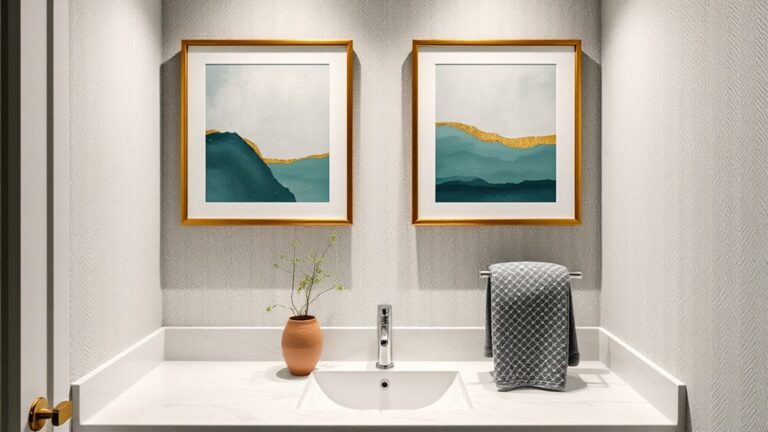 stylish bathroom wall decor