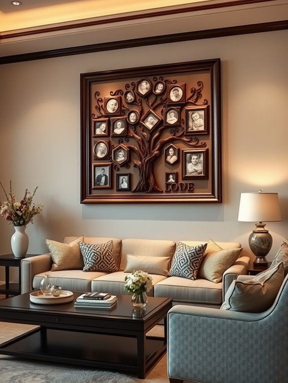 stylish family heritage artwork