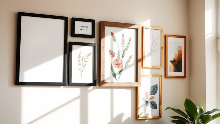 stylish gallery wall frames