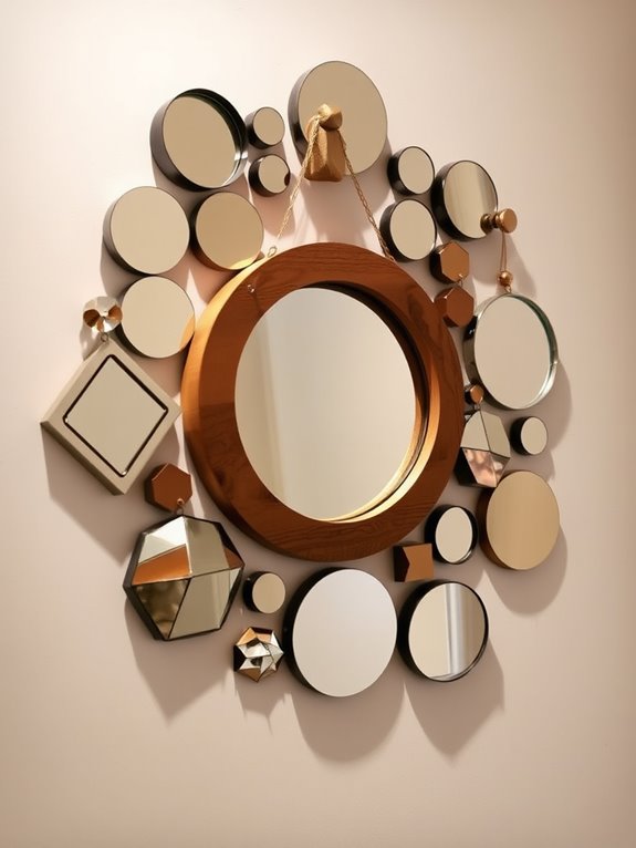 textured layered mirror design