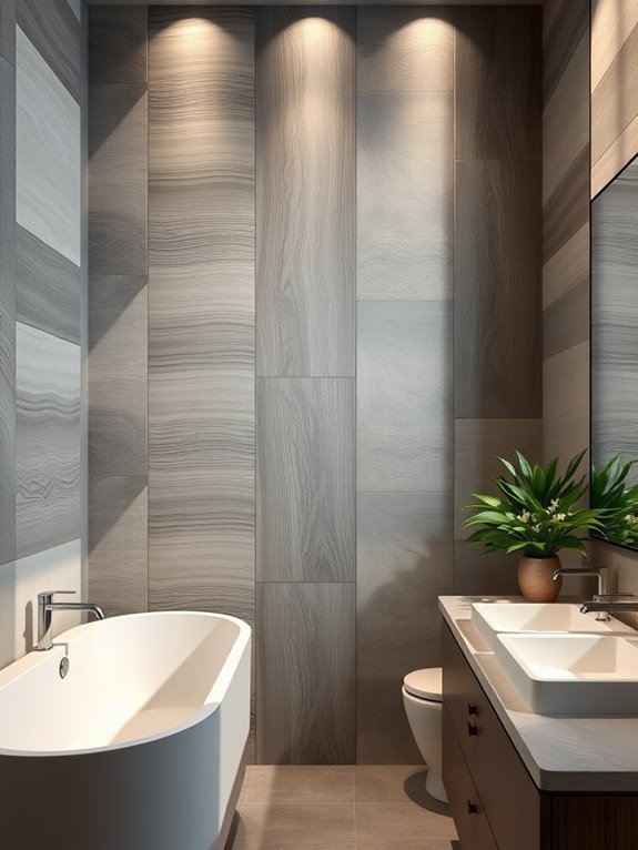 textured panels add depth