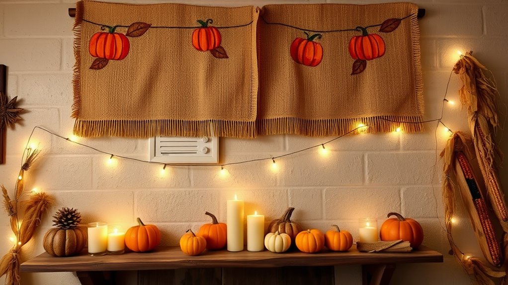 thanksgiving basement wall decor