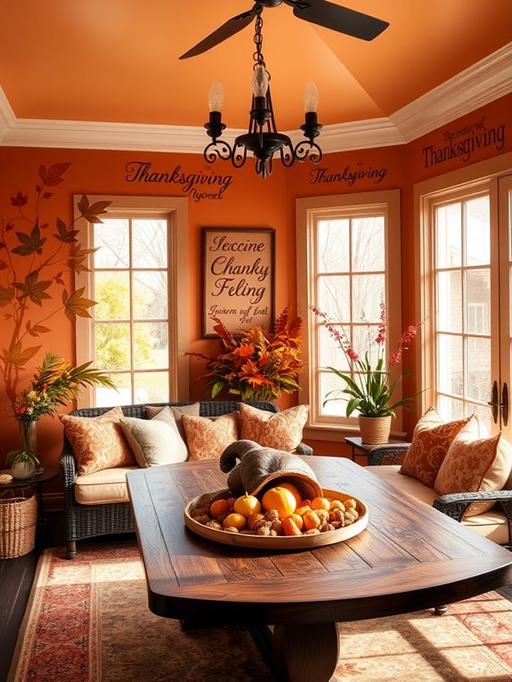 thanksgiving decorative wall decals