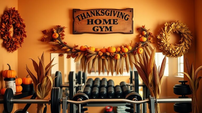 thanksgiving home gym decor