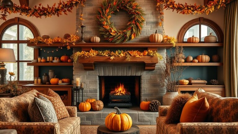 thanksgiving living room decor