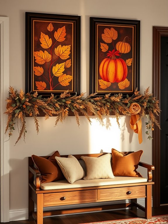 thanksgiving themed elegant wall art