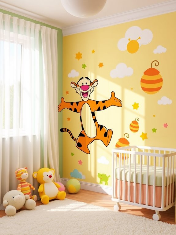 tigger themed removable wall art