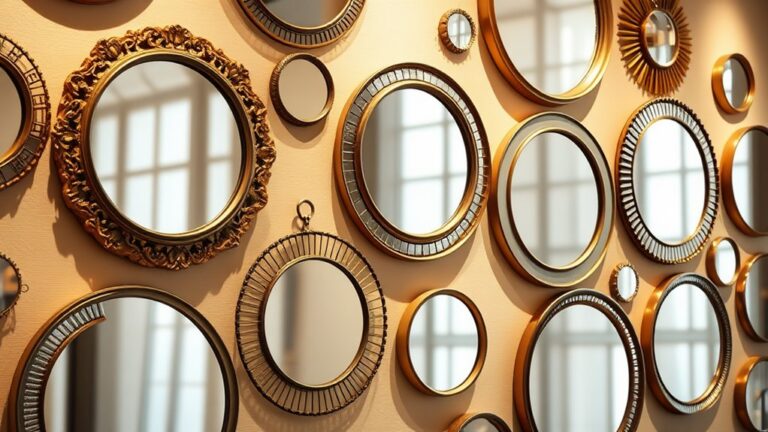 transformative round wall mirrors