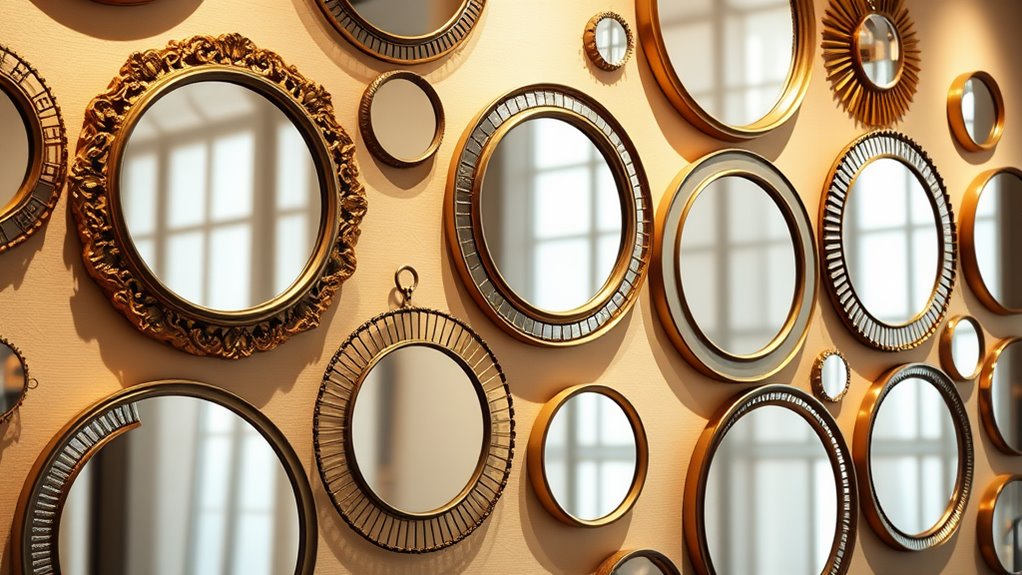 transformative round wall mirrors
