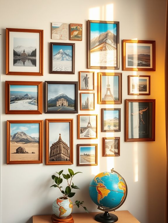 travel memories gallery wall