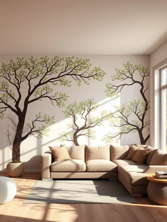 tree themed wall decor experimentation