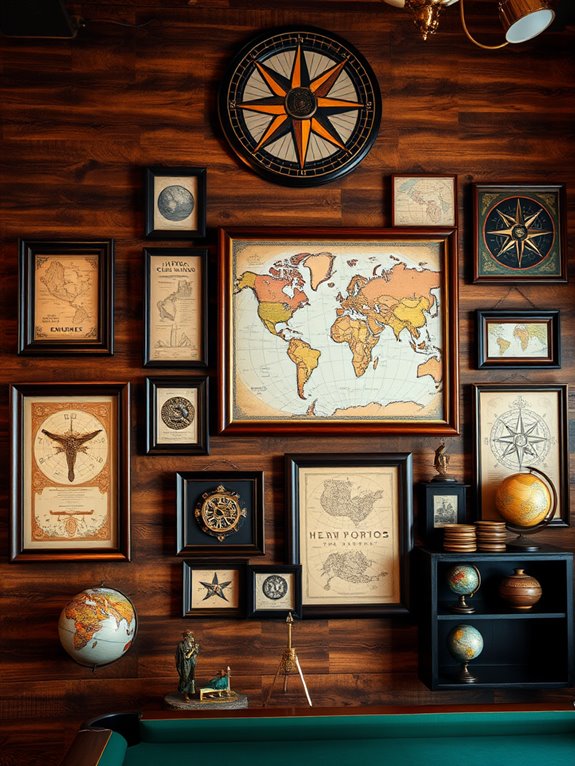 trophy wall for explorers